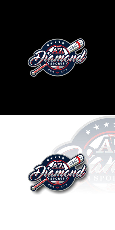 AZ Diamond Sport Baseball baseball baseball logo baseball stick diamond logo sport