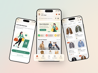 Fashion E-Commerce Mobile App Ui app ui design clothing e commerce ecommerce ecommerce app fashion mobile app trending ui ui ux design