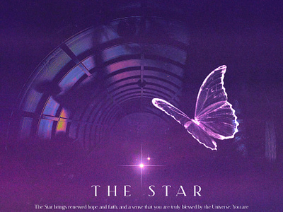 star tarot card aesthetic art graphic design poster tarot whimsical