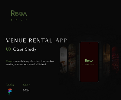 UX case study-Venue Rental App android app app case study design figma mobile app presentation rental ui ux case study venue rental