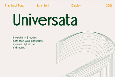 Universata Typeface Family display font font sans serif typeface