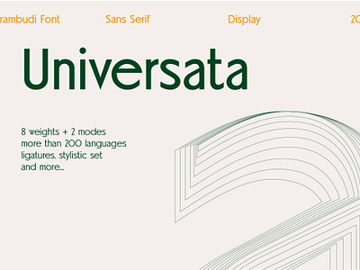 Universata Typeface Family display font font sans serif typeface