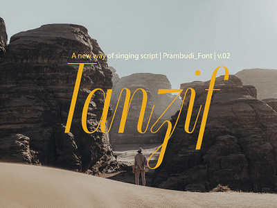 Tanzif Modern Script Face display font font script font