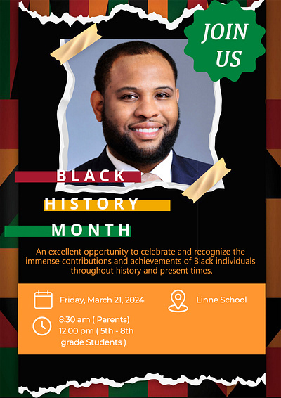 Black History Month Poster design graphic design