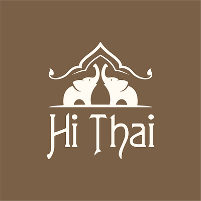 [𝐏𝐑𝐎𝐉𝐄𝐂𝐓] 𝐇𝐈 𝐓𝐇𝐀𝐈 𝐁𝐑𝐀𝐍𝐃 𝐈𝐃𝐄𝐍𝐓𝐈𝐓𝐘 3d branding graphic design logo restaurant thaifood