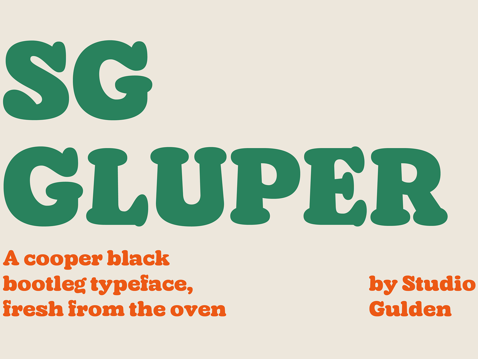 Type Specimen by Studio Gulden on Dribbble