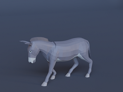 Donkey (Animation) 3d 3d blender 3d modeling animal animation blender game game design idle animation lighting render rigging run animation texture paint texturing uv unwrapping walk animation