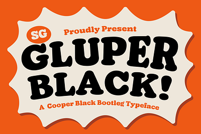 Cooper Black Bootleg Font bold design display font fun graphic design type design typeface typography