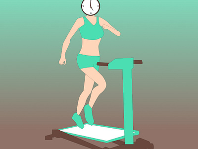 woman at the gym 3d animation