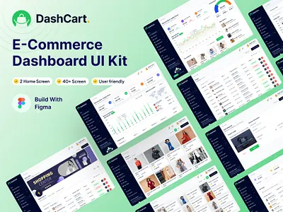 E-Commerce Admin Dashboard Template animation ui kit