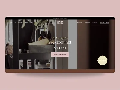 Beichies: Business Website for a Hair Salon Built with Flatsome beauty website booking website business website demo ecommerce flatsome flatsome theme hair salon hair salon website landing page salon website sebdelaweb shop template theme ui design ux design webshop woocommerce wordpress