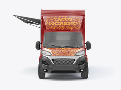 Tacos Moreno Food Truck Wrap food truck design graphic design wrap design