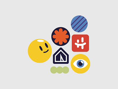 Stickers application branding city design digital editorial eye food globe home house icon illustration indonesia logo review sticker travel vector
