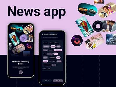 News App Design Case Study behance behance project blog app case casestudy fluttertop landing page mobile app mobile ui negotiator news news app news app ui news feed news site newsfeed newspaper newsprint portfolio ux case study