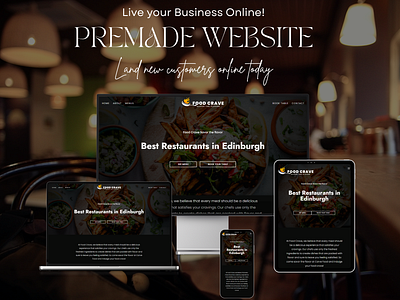 Restaurant Business WordPress Website Design Template business website website design website template