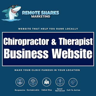 Chiropractor Business WordPress Website Design Template business website template web template website design