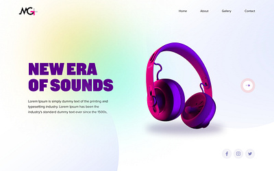 Cool Headphones graphic design id illustration logo ui ux