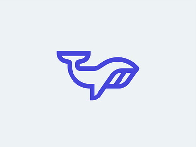 Whale brand branding design graphic design identity logo mark minimal ocean plastic whale