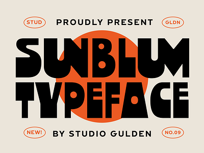 SG Sunblum Typeface bold design display font fun graphic design type design typeface typography