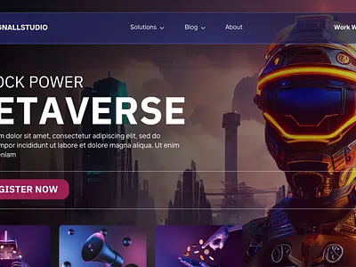 UI Design Metaverse ai branding design designs graphic design graphicdesign inspirational landing page metaverse solution ui uiux uxdesign website