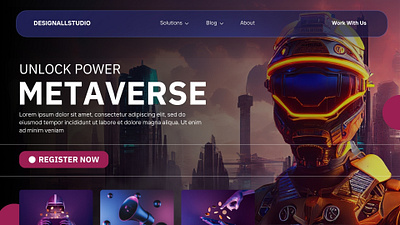 UI Design Metaverse ai branding design designs graphic design graphicdesign inspirational landing page metaverse solution ui uiux uxdesign website