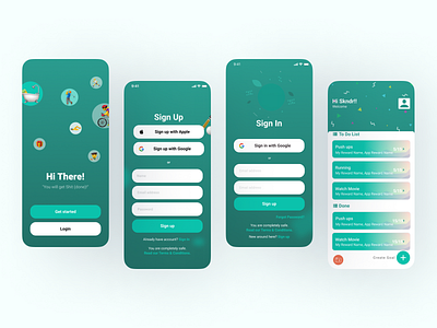 MOTODO app design typography ui ux