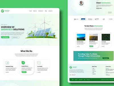 Green Energy figma graphic design green energy green web landing page ui web design