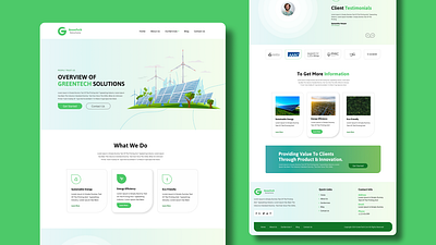 Green Energy figma graphic design green energy green web landing page ui web design