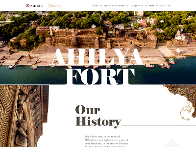 Web Design for Ahilya Fort ahilya fort best website design web design website design