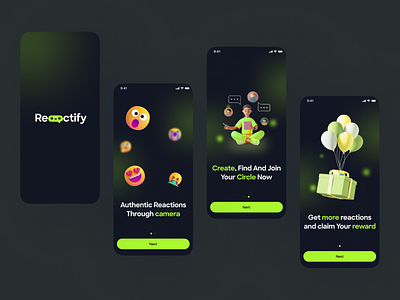 Reactify app design ui ux