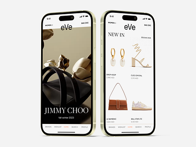 Fashion mobile app redesign app application brands fashion fashion app luxury mobile mobile app redesign ui ui desin ux