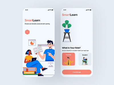 SmartLearn app design ui ux