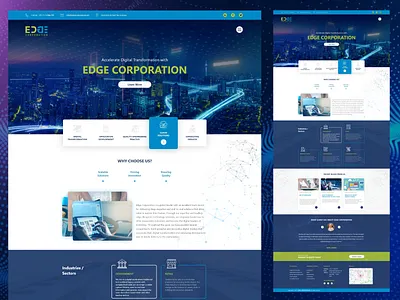 Digital Transformation Services Website branding digitaltransformation graphic design iot ui website