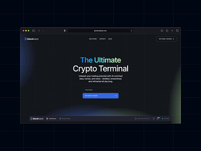 Website Design for B2C Trading Terminal | Lazarev ai ai powered animation crypto crypto site design home page interaction landing page motion graphics scroll ui web web design website