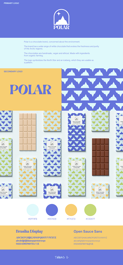 Polar - Chocolate brand brand branding chocolate design graphic design identity illustrator logo visual