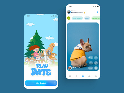 Play Date app design ui ux