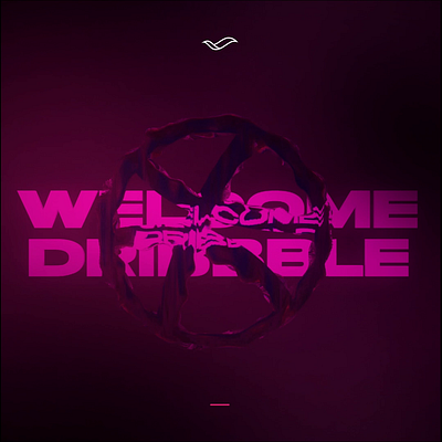 Dribbble Welcome Shot after effects animation debut debut shot designer first shot gif hello hello dribbbble ui vector welcome welcome shot