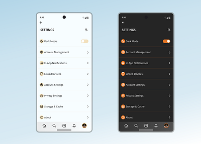 Settings on mobile device. #Daily UI Challenge #007 design mobiledevice settings ui