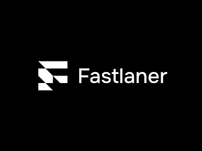 Fastlaner Logo abstract brand company education fast gems geometric letter f logo logo design stone wing
