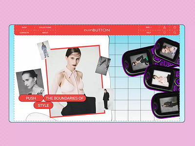 PUSHBUTTON | e-commerce animation design ui ux web