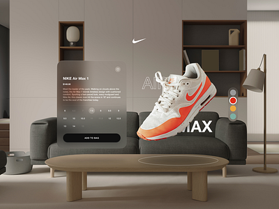 NIKE Spatial Store Concept for Apple Vision Pro 3d apple vision pro augmented reality details ecommerce grailed klekt mixed reality nike product shoe shopping spatial spatial computing stockx streetwear vision pro