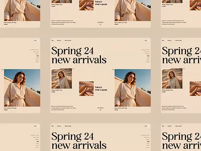 Web UI animation clothing brand fashion brand hero section jitter animation landing page minimal modern design motion graphics ui ui design uimrhraju web animation web design web site ui ux web ui website header