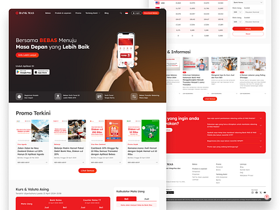 Website Bank app bank company design ui ux website