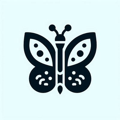toxic wing, poisonous butterfly logo design butterfly logo clean lines conservation message delicate wings eco conscious branding eco friendly aesthetics ecosystem awareness elegant emblem environmental impact minimalist design natural beauty nature inspired design pollution symbol simplicity stylized insect subtle art sustainable graphics toxicity symbol vector art visual identity