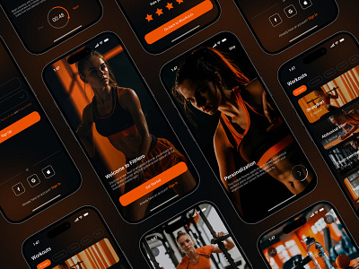 FitHero - Mobile App Design for Fitness app branding color design fitness fitness app fitness mobile app illustration mobile mobile app sport sport app ui ux yoga