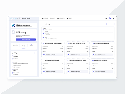 Prescriptions branding dashboard design dashboard ui design interaction design portal ui ui design ux web webdesign