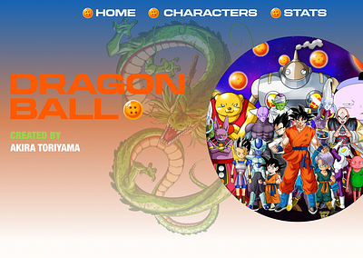 Dragon Ball Website branding ui user research ux