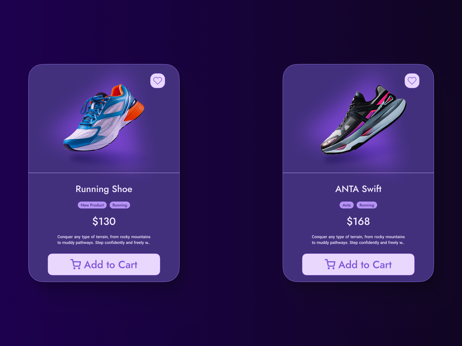 Example of UX/UI Design, Web Development