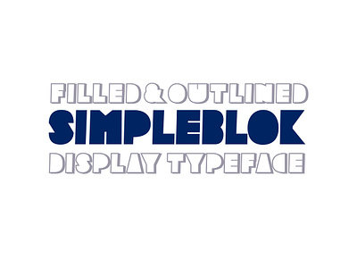 SimpleBlok: A cut-up typeface display typeface fontdesign fonts graphic design letter letterforms type design typography