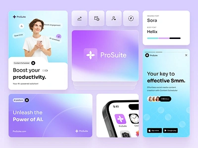 ProSuite - AI Brand Identity arounda brand guidelines brand identity brand sign branding design graphic design identity illustration logo logo design logo designer marketing mobile print product design typography visual identity web design